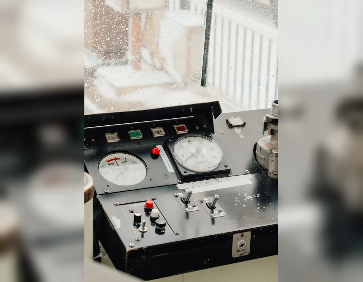 Industrial control panel representing embedded firmware operation, diagnostics, and device reliability in production.
