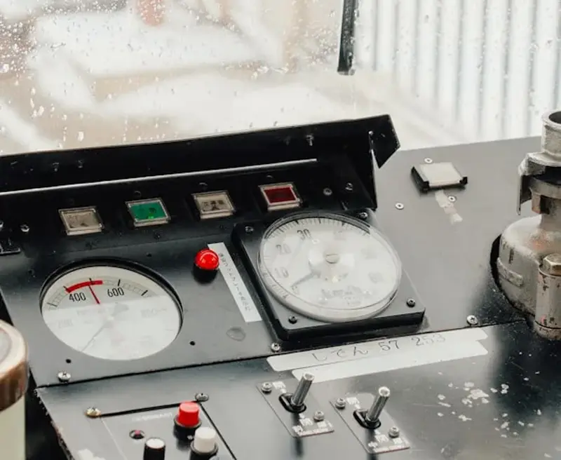 Industrial control interface representing production engineering, hardware coordination, and real-world reliability.